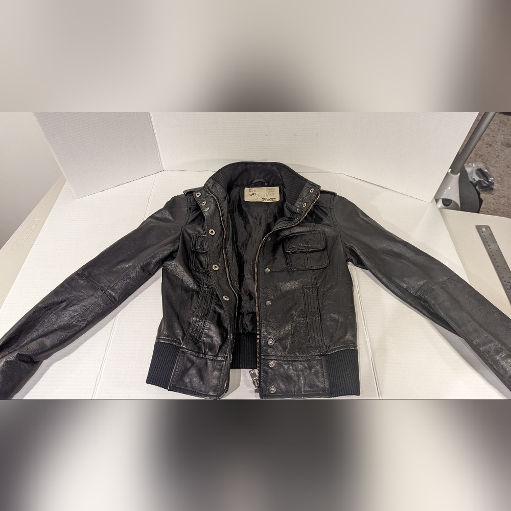 TRF Leather Jacket (black, small)
